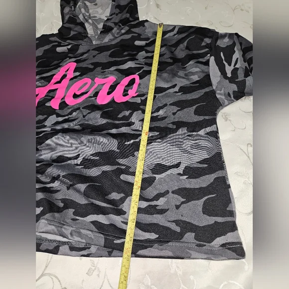 4/$20- Aero Camouflage Hoodie with Pink Logo - Picture 3 of 5